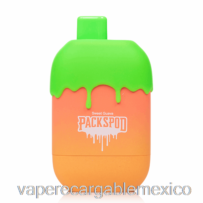 Vape Recargable Packwood Packspod 5000 Desechable Chicle De Guayaba (guayaba Dulce)
